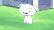Shinchan anime dog japan sleepy GIF