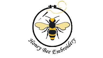 Honey Bee Embroidery Sticker