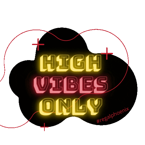 Highvibes Sticker by The Regal Phoenix