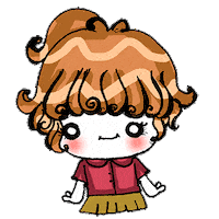 Happy Cute Girl Sticker by Florens Debora