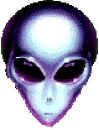 alien pixel STICKER
