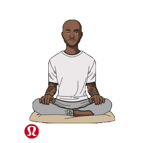 lululemonausnz giphyupload yoga meditation ambassador Sticker