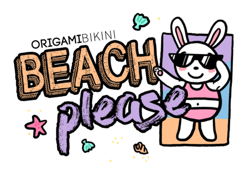 Summer Please Sticker by Origami Bikini