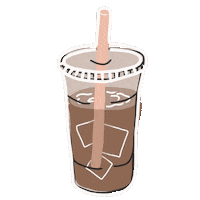 Tatianaariel coffee iced coffee tatiana tatianaariel Sticker