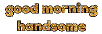 Good Morning Handsome Sticker by Alissandra