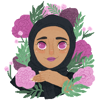 Hijab Sparkle Eyes Sticker by Emma Trithart