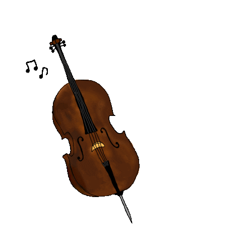 midori_green zero orchestra cello 楽器 Sticker