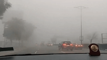 Heavy Fog Blankets Delhi, Poor Visibility Affects Driving Conditions