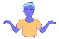 Dude Shrug Sticker by wefox