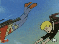 flying away jonny quest GIF