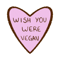 gabeluize amor vegan date coracao Sticker