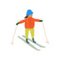 Ski Sticker by coco beans