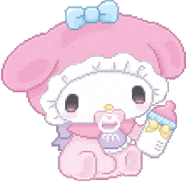 My Melody Pixel Sticker