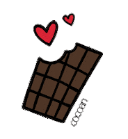 cocoanchocolateria love heart sweet colorful Sticker