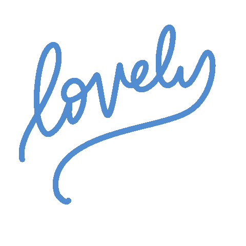 very_lindsey giphyupload blue lovely handlettering Sticker