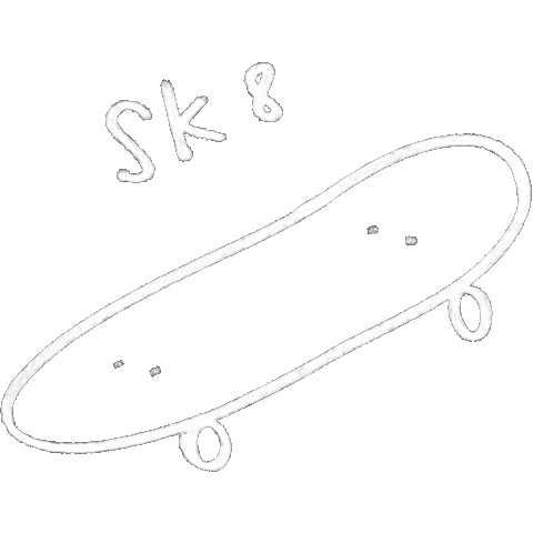 blurayzer giphyupload white skate skater Sticker