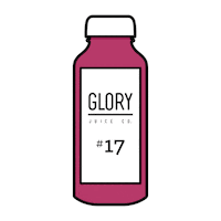 Juice Bottle Sticker by Glory Juice Co.