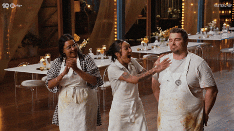 Clap Celebrate GIF by MasterChefAU