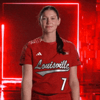 Softball Head Nod GIF by Louisville Cardinals