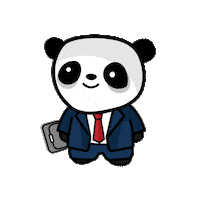 Tired End Of Work Sticker by The Cheeky Panda