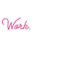 pinkstudios work office boss wip Sticker