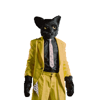 StudioModerna shock black friday amazed black cat Sticker