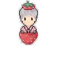 Pink Strawberry Sticker