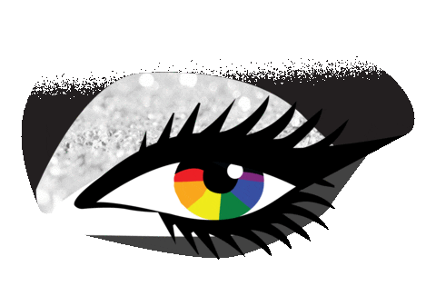 jrmanagement giphyupload rainbow pride eye Sticker
