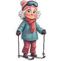 Snowing Slope Sticker