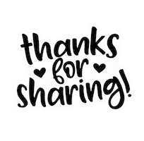 Thanks For Sharing Thank You Sticker