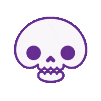 Skull Skeleton Sticker by 100% Soft