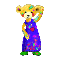 Teddy Bear Hello Sticker