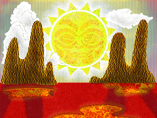 ratelfetal giphyupload illustration psychedelic sun GIF