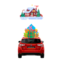 Christmas Car Sticker by SubaruItalia