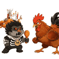 Hungry Fast Food Sticker