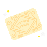Custard Cream Food Sticker by please bear with