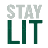 designkush stay lit design kush Sticker