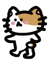 Cat 走路 Sticker by Playbear520_TW