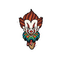 Clown Popsicle Sticker by TheTatuTribe