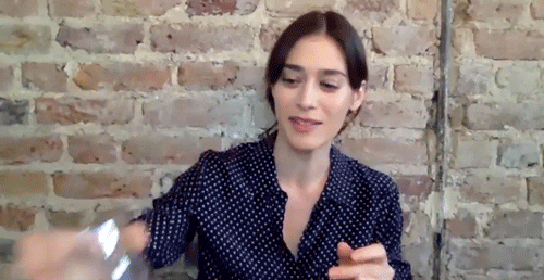 Lizzy Caplan Cheers GIF by Team Coco