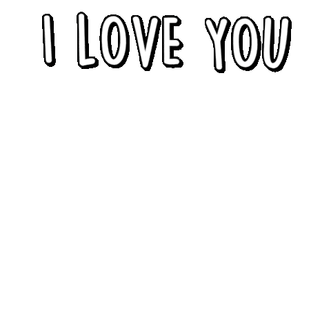 I Love You Hearts Sticker