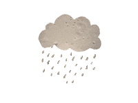 rain storm Sticker by The Eggshibit