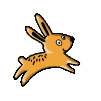 Doodle Hase Sticker by startgmbh