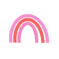Pink Rainbow Sticker