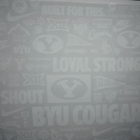 Brigham Young Painter GIF by BYU Cougars