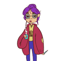Tired Work Sticker