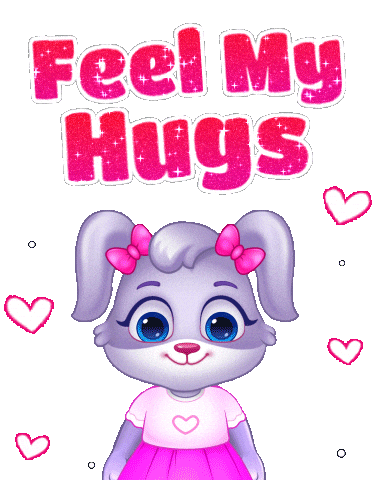 I Love You Hug Sticker by Lucas and Friends by RV AppStudios