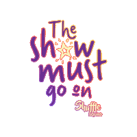 The Show Must Go On Sticker by juhidk
