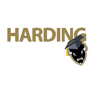Graduation Bison Sticker by Harding University