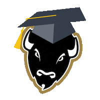 Graduation Bison Sticker by Harding University
